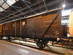 Ein gedeckter Güterwagen Anfang Mai 2019 im National Railway Museum York.