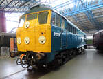 Wunderschöner Elektro-Veteran im Nationalen Eisenbahnmuseum in York. York, 11.5.2022