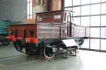 Baujahr 1917 ist dieses Akkubetriebene Fahrzeug der North Staffordshire Railway.National Railway Museum York 01.04.2015.