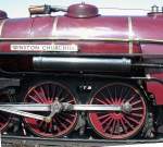 Romney, Hythe & Dymchurch Railway  Noch eine Detailansicht der  Winston Churchil (20.07.2001)