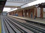 Newbury Park Station, 18.3.010. Blick Richtung Stadtzentrum.