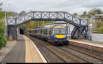 ScotRail 170 401 am 26. April 2019 auf einem Fife Circle Service nach Edinburgh Waverley im Bahnhof North Queensferry.