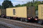 Guterwagen IERLAND SEP 2009 KILDARE CONTAINER WAGON met 40 voet container van M S C