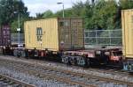 IERLAND sep 2009 KILDARE CONTAINER WAGON met container van de ...