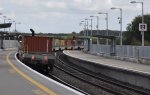 IERLAND sep 2011 PORTARLINGTON container wagons achter loc 215  ...