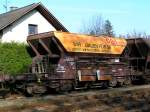 Schotterwagen(80819720290-2) wartet auf weitere Eins�tze;091107   ...