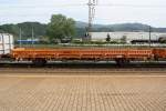 guterwagen �BB Materialwagen 40 81 9415 235-6 am 11.Juni 2010 im Bf. Knittelfeld.