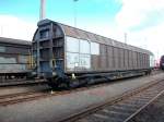 Schiebewandwagen Habbins aus �sterreich im F�hrhafen Mukran.  ...