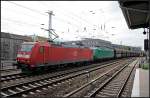 DB 185 075-9 in Doppeltraktion mit DB Schenker 145 096-4 ...