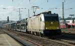 186 177-2 von Euro Cargo Rail zieht am 14.01.2012 einen ...