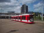 halle Stra�enbahn am Hauptbahnhof in Halle.(17.05.2010)