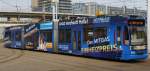 HAVAG Nr.605 Mitgas verl�sst am 19.03. 10 die Station Halle HBf. ...