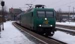 hamburg-harburg Rail4Chem 145 CL-005 steht mit einen Sonderzug im Bahnhof Hamburg-Harburg. Gru� an den netten Tf. (06.02.10)