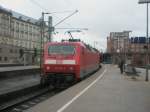 Hier 120 205-0 mit einem RE1 nach Rostock Hbf., bei ...