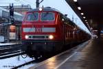 218 447 mit einem RE nach Bad Harzburg in Hannover. ...