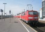 Hier 111 141-8 mit RE14012 von Braunschweig Hbf. nach Rheine, ...