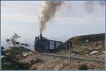 Harzer Schmalspurbahnen 99 5902 mit einem Sonderzug f�r englische Eisenbahnenthusiasten erreicht in K�rze die Endstation auf dem Brocken. (07.12.2009)