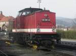 Hier 199 861-6, abgestellt am 8.4.2010 in Wernigerode.  ...