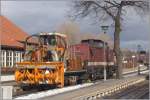 Diesellok 199 872-3 und ...  Hans V. 21.02.2011