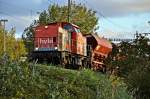 V160.6 der Hvle an der zweiten H�lfte eines Ganzzuges im ...
