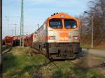 havellandische-eisenbahn-ag-hvle Wieder eimal mu�te ich meinen Schlaf abbrechen weil am Morgen vom 26.April 2010 der hvle-Tiger V330.1 nach Bergen/R�gen kam.