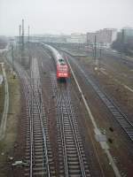 heidelberg Ein IC von oben aus fotografiert in Heidelberg Hbf am 19.02.10
