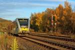 GTW 2/6 der Hellertalbahn ...  Armin Schwarz 28.10.2011