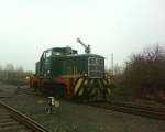 Die Henschel Diesellok DH440 des RIM im K�ln.7.2.10.  ...