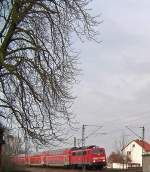 111 mit RE4113 in Singlis, 19.2.010.  ...