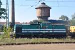 L�bbenau (Spreewald), 23.09.2010, V 100.02 der HGB im gleichnamigen Bahnhof ...