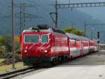 MGB - HGe 4/4 ??? vor einem der Glacier Express ...