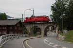 HGe 4/4 II 107 der MGBahn fuhr am 31. Juli ...