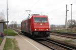 HGK Hafen - Und Guterverkehr Koln HGK 2067 (185 632-7) solo auf dem Weg von Stendell nach Angerm�nde 09.04.2010 Passow