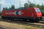 HGK Hafen - Und Guterverkehr Koln 185 632-7 der HGK abgestellt in Krefeld 14.7.2010