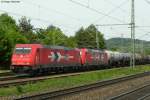 06.05.2011: Die 185 606-1 und die 185 582-4 der HGK ...