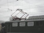 Der Pantograph der E40 128.   ...