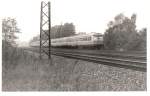 Historische Leipziger S-Bahn Die Wagen waren blau gelb ca 1975 Scan vom SW Foto