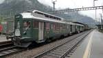 Der SBB-Historic Extrazug vom Ende aus gesehen: Der BDe 4/4 ...