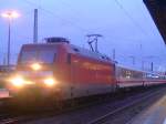 101-041 am DI 8.12.09 mit IC 2056 in Homburg  ...