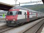 IC 2000 Steuerwagen SBB - Doppelstock Steuerwagen Bt 50 85 26-94 900-5 im Bahnhof Biel/Bienne am 11.10.2009