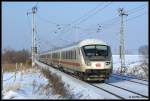 IC-Steuerwagen InterCity aus Richtung Rostock nach Hamburg am 06.02.2010 in Sildemow. Schublok war die 101 078.
