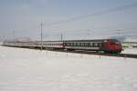 Ein EW IV - Pendelzug l�sst am 13.2.10 auf dem ...
