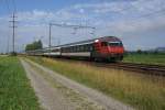 Am 17.7.10 n�hert sich ein EW-IV Pendelzug als IR 9055 ...