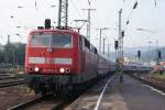 181 205-6 mit einem IC in Koblenz Hbf am 02.07.09 ...