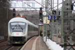 IC mit Steuerwagen voraus als IC 2870 durchf�hrt Erfurt-Bischleben.25.02.2010  ...