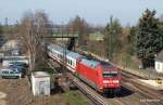 101 062-8 rast am 07.04.10 mit IC 2373 nach Karlsruhe ...