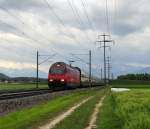 Am 26.05.2010 fuhr die Re 460 045 mit ihrem IC ...