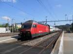 IC2000 Re 460 055-7 ''Lillehammer'' erreicht am 19.7.2010 Winterthur mit dem IC 820 nach Brig.