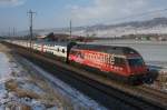 Re 460 094-6 zieht am 3.2.12 den IC 721 bei ...