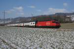 Re 460 088-8 zieht am 3.2.12 den IC 723 von ...